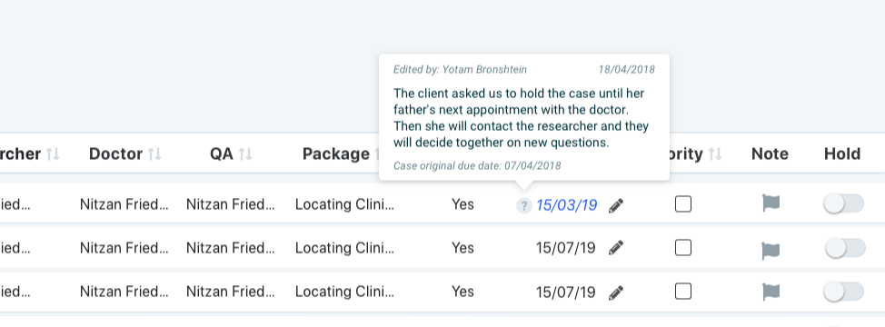 Coordination thread — provider communication