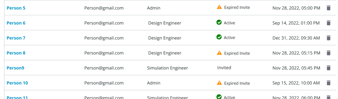 License management UI shot